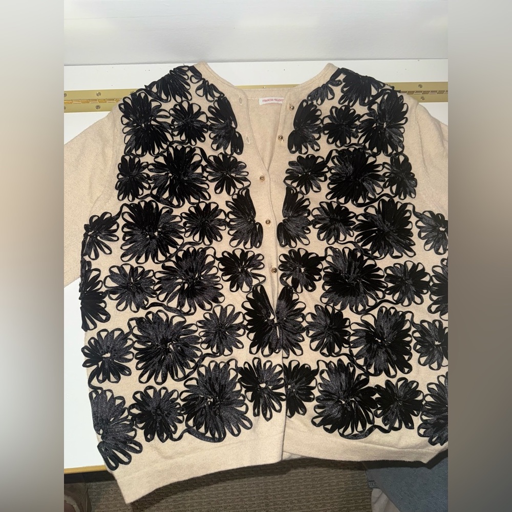 Francis Valentine Darling Cotton Cashmere Cardigan - Picture 2 of 3